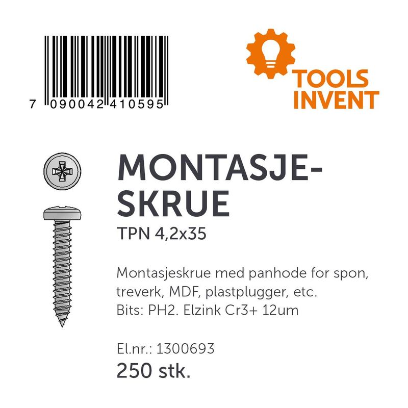 MONTASJESKRUE - TPN - 4,2x35